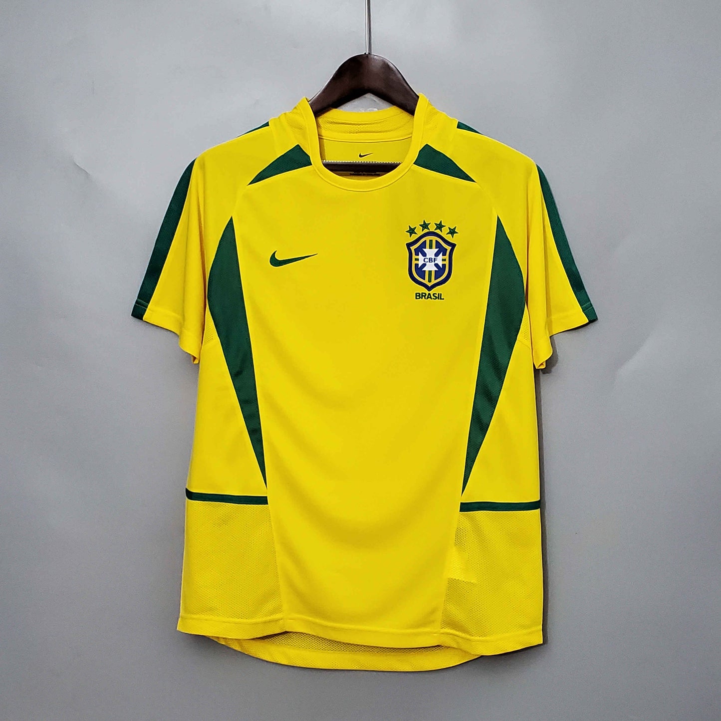 Maillot Brésil RÉTRO 2002 Version Fan — Maillot de football