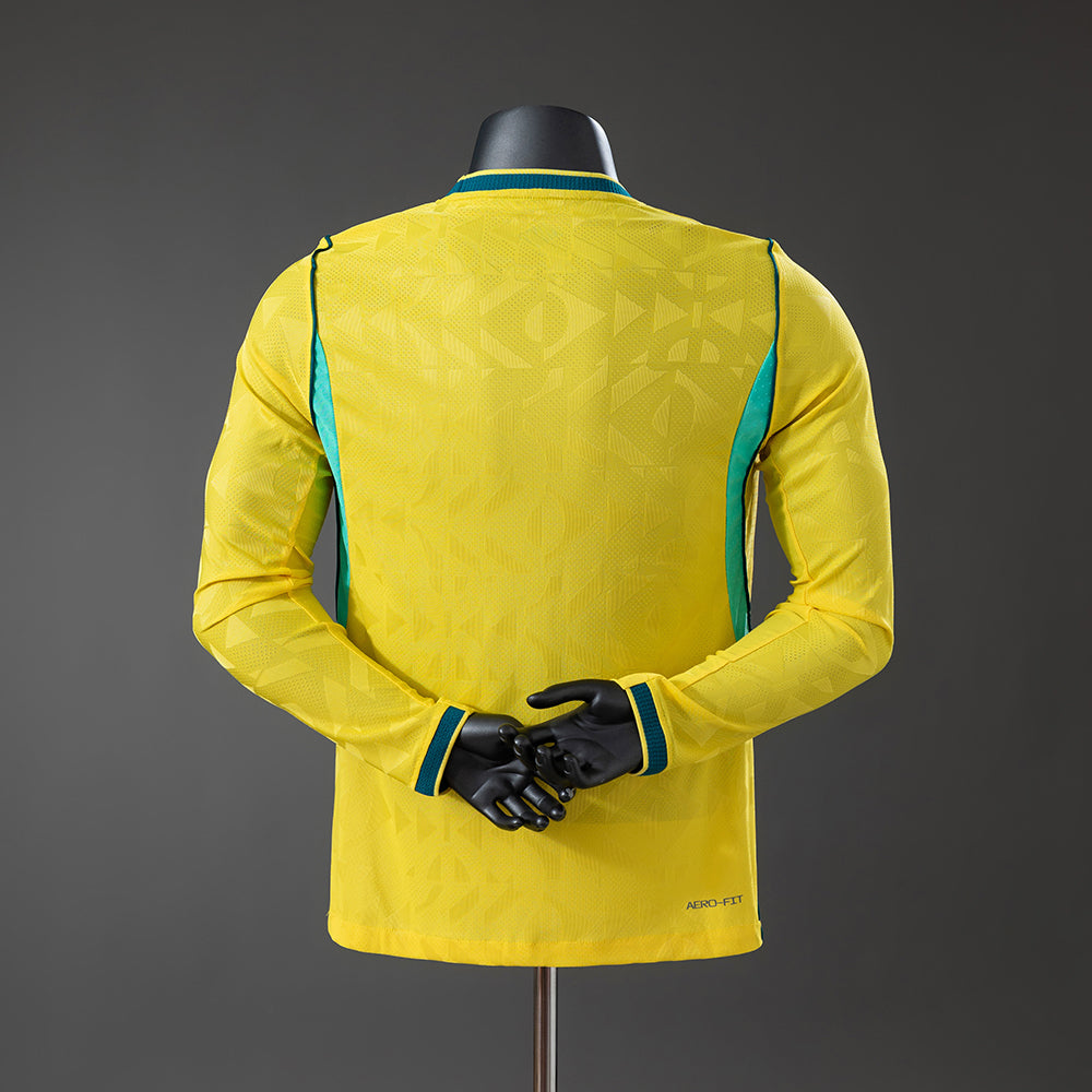 Maillot Brésil Manche Longue Coupe du Monde 2026 Version Player — Maillot de football