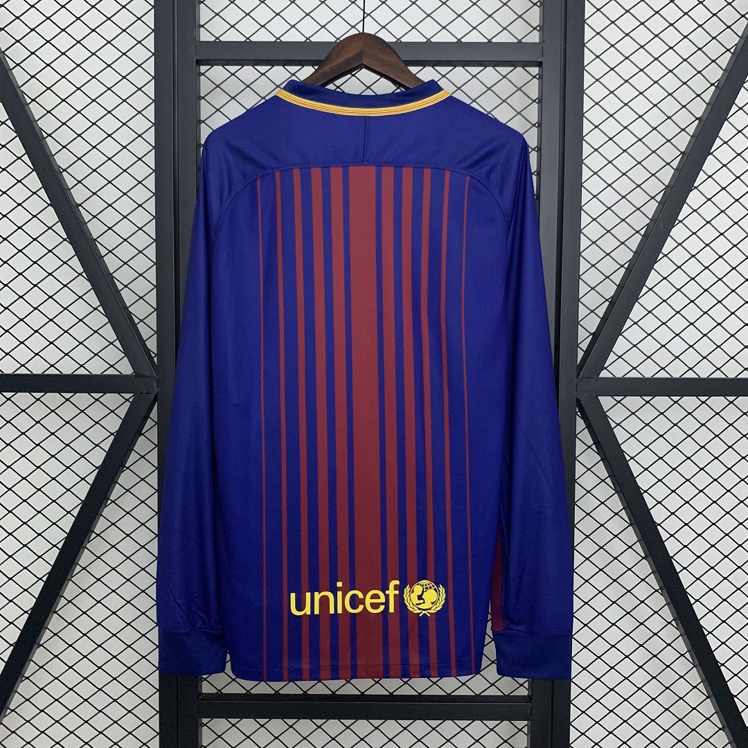Maillot Barcelona Manche Longue 2017/2018 Rétro — Maillot de football