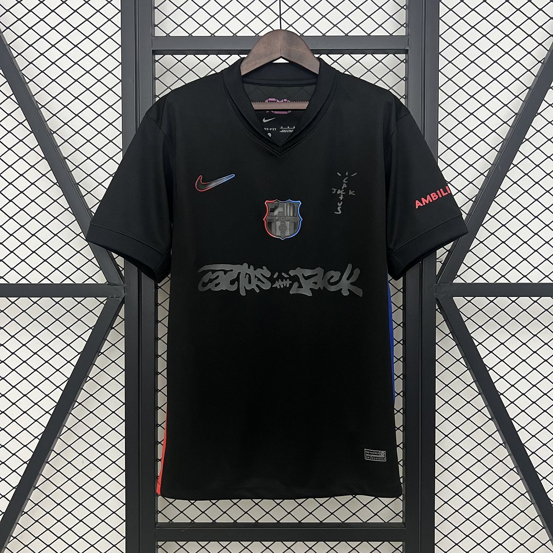 Maillot Barcelona x Travis Scott 2024/2025 Black Edition — Maillot de football