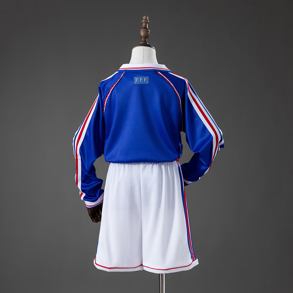 Maillot France 1998 Manche longue pour enfant — Maillot de football