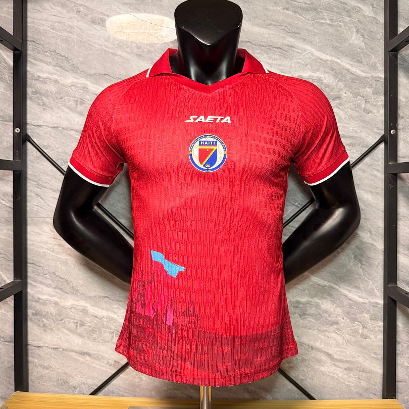 Maillot Haiti 2026 Third Coupe du Monde Version Player Rouge — Maillot de football