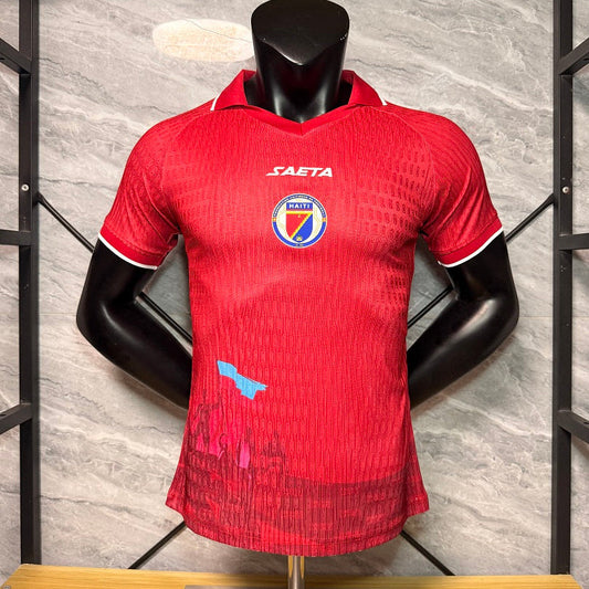 Maillot Haiti 2026 Third Coupe du Monde Version Player Rouge — Maillot de football