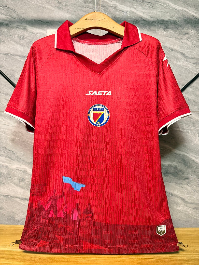 Maillot Haiti 2026 Third Coupe du Monde Version Player Rouge — Maillot de football
