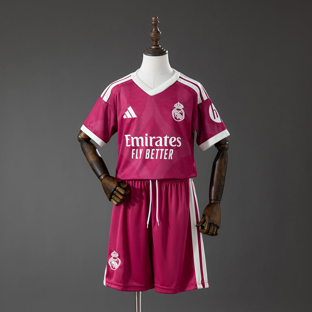 Maillot Real Madrid Third Away Rose 2026/2027 pour enfant — Maillot de football