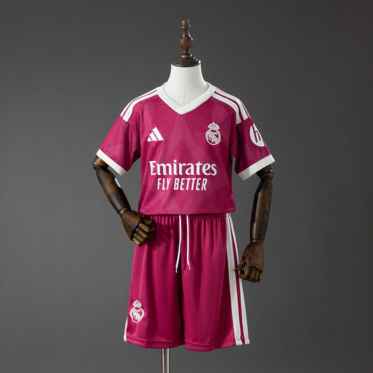 Maillot Real Madrid Third Away Rose 2026/2027 pour enfant — Maillot de football