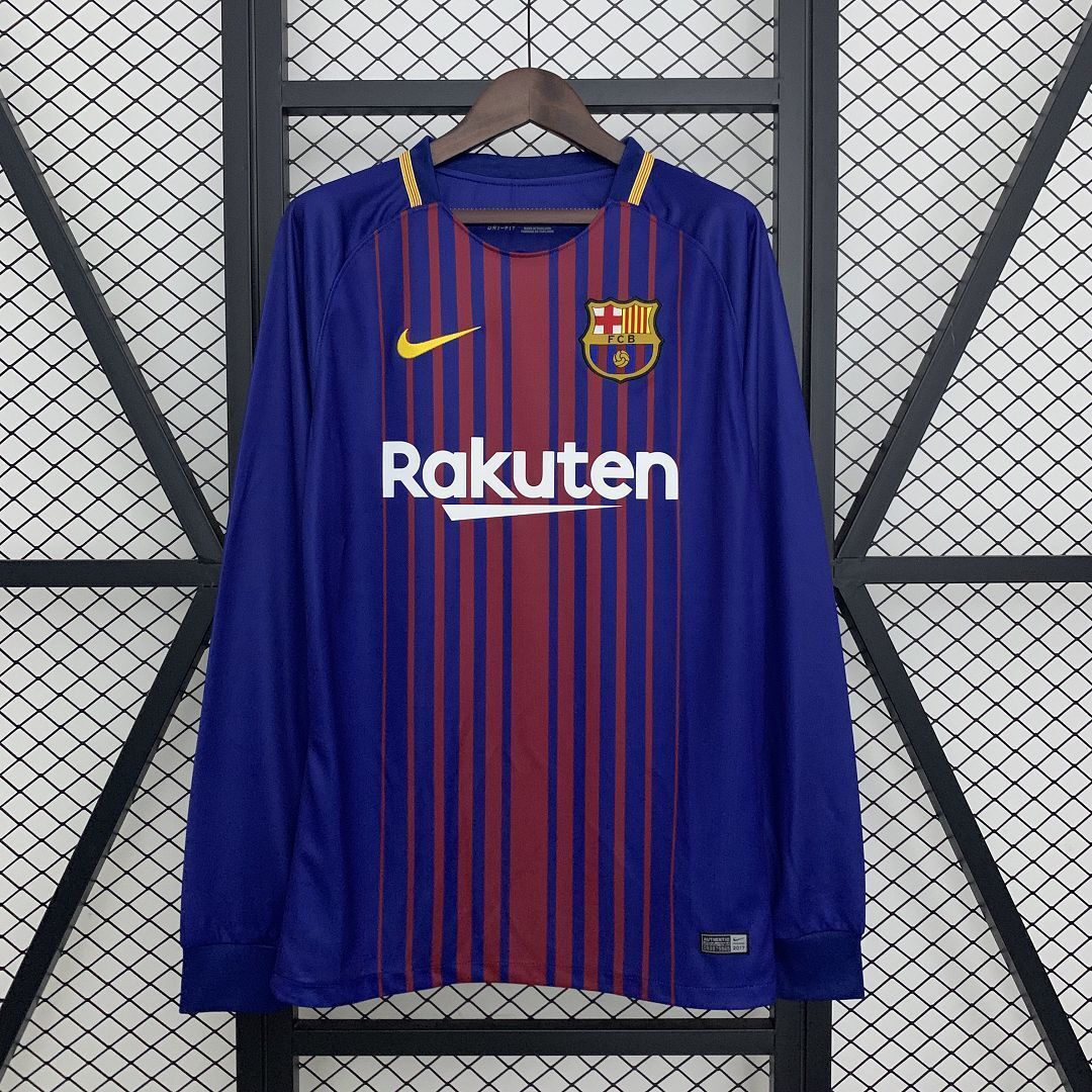 Maillot Barcelona Manche Longue 2017/2018 Rétro — Maillot de football