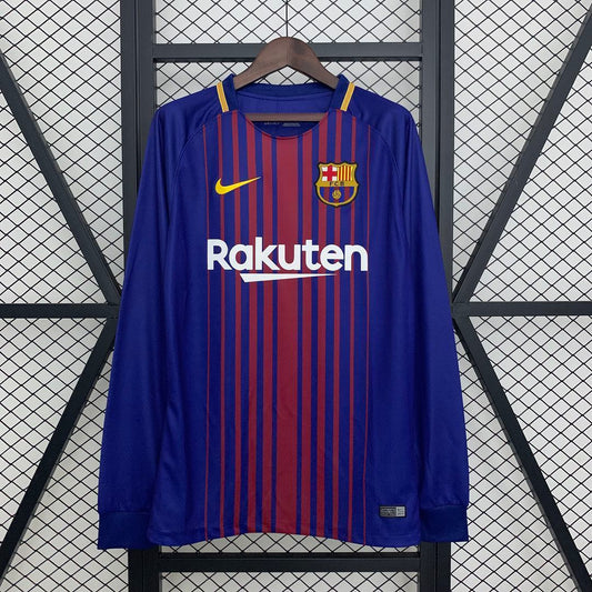 Maillot Barcelona Manche Longue 2017/2018 Rétro — Maillot de football