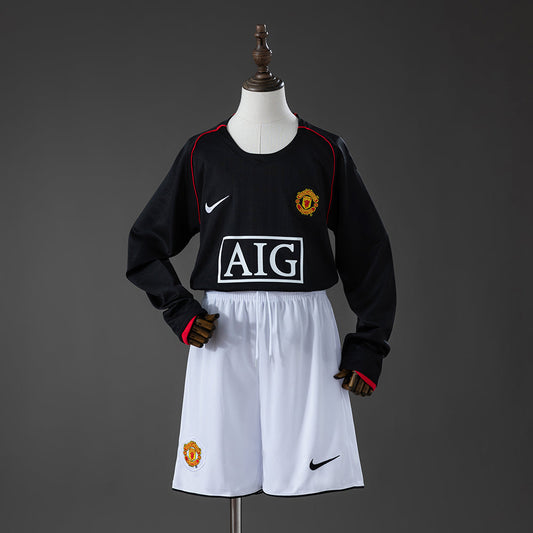 Maillot Manchester United Manche longue 2007/2008 pour enfant — Maillot de football
