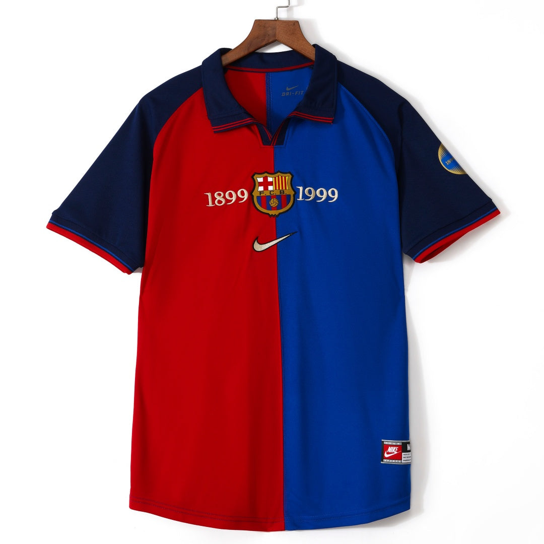1999-2000 Maillot Barcelone Domicile Rétro — Maillot de football