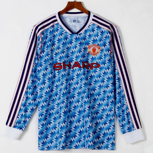 Maillot Manchester United Ext�rieur Retro ML 1990-92 - R�plica — Maillot de football