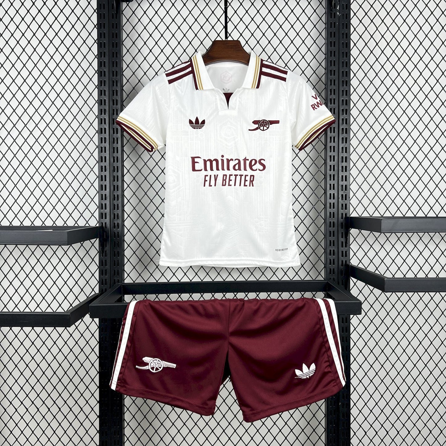 Maillot Arsenal 2026 Version Fans (ENFANTS) + Shorts — Maillot de football