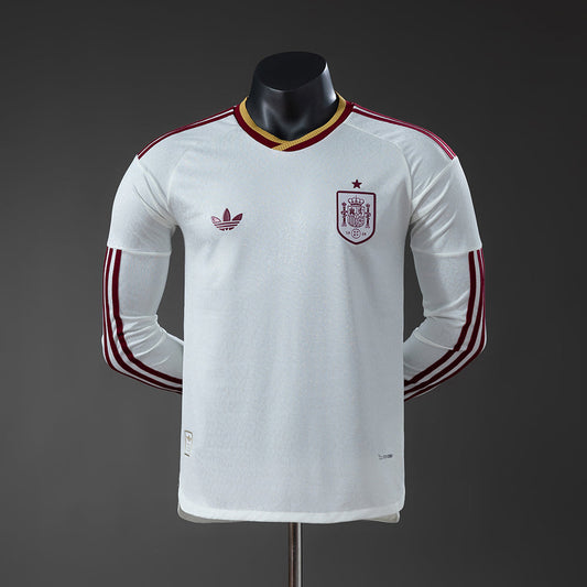 Maillot Espagne Manche Longue Player 2026/2027 Away Coupe du Monde — Maillot de football