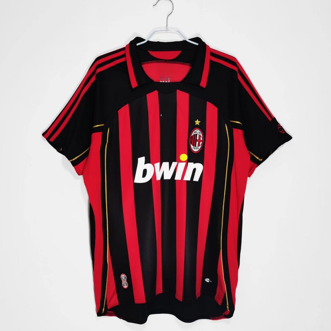 2006-2007 Maillot AC Milan Domicile Rétro — Maillot de football