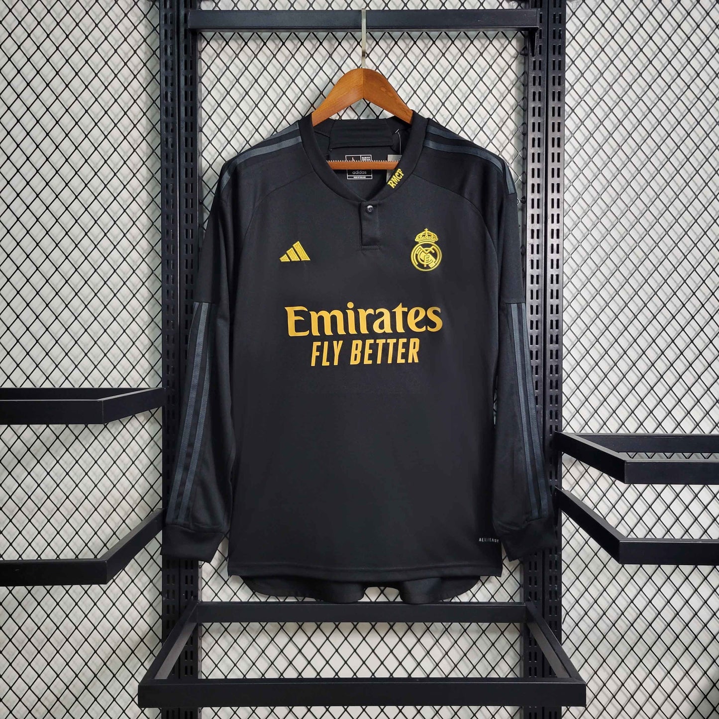 Maillot Real Madrid Fans Third 2023/2024 Manche Longue — Maillot de football