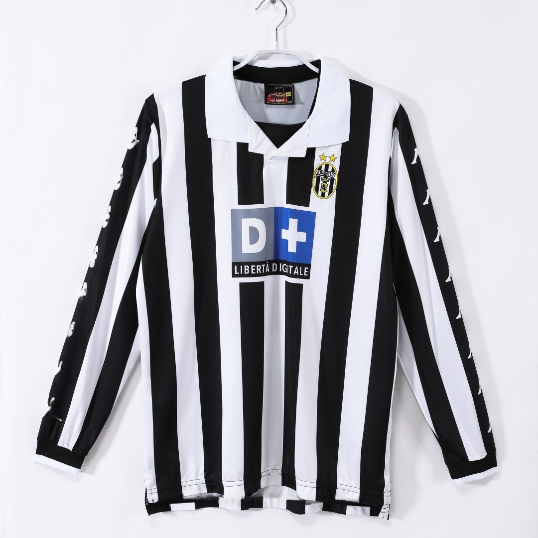 1999-2000 Maillot  Juventus Domicile Retro Manches Longues — Maillot de football
