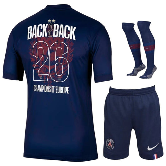 Maillot Kit Enfant PSG Domicile – Champions d&rsquo;Europe – 26 [ Pré-commande ]