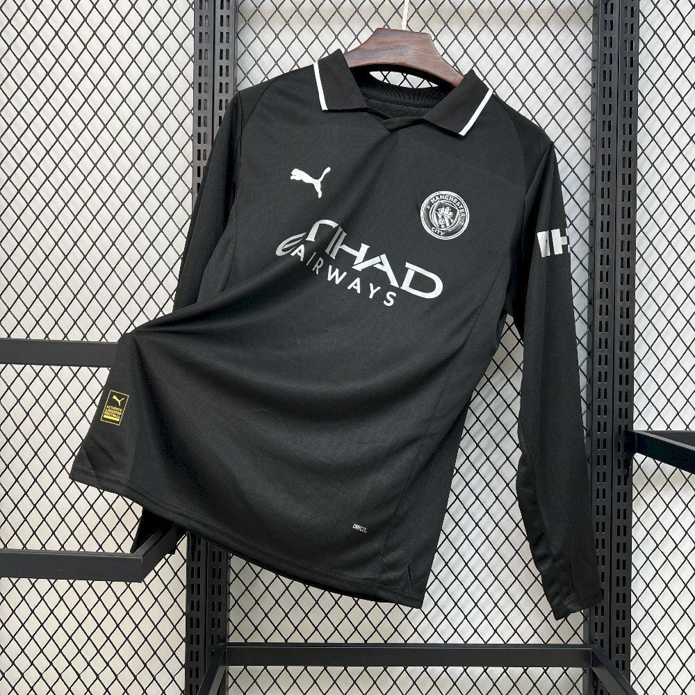 Maillot Manchester City Away 2025/2026 Manche Longue — Maillot de football