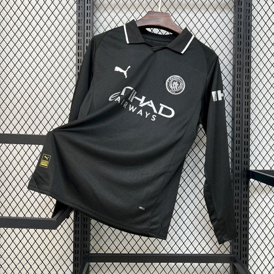 Maillot Manchester City Away 2025/2026 Manche Longue — Maillot de football