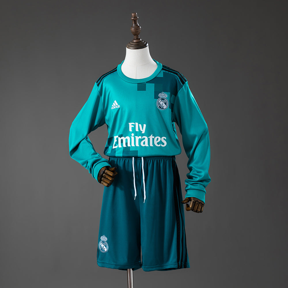 Maillot Real Madrid Away Manche longue 2017/2018 pour enfant — Maillot de football