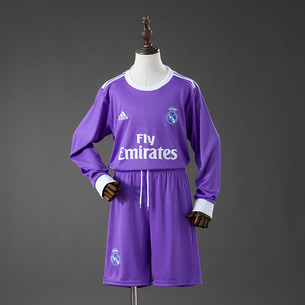 Maillot Real Madrid Home Manche longue 2016/2017 pour enfant — Maillot de football