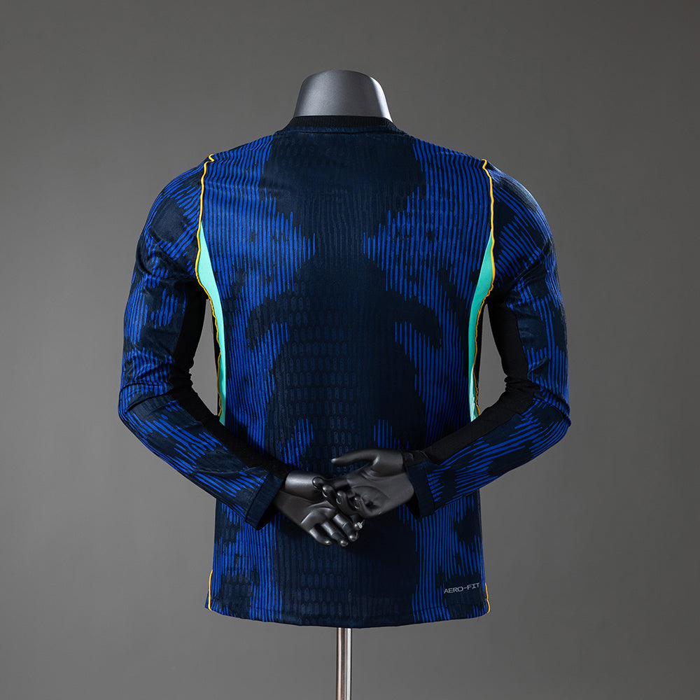 Maillot Brésil Manche Longue Coupe du Monde 2026 Version Player AWAY — Maillot de football