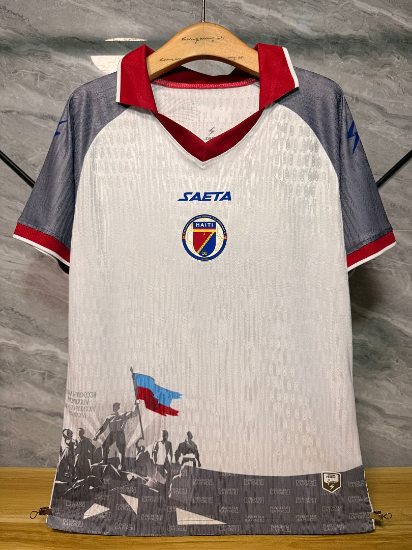 Maillot Haiti 2026/2027 Version Player Coupe du Monde Blanc — Maillot de football