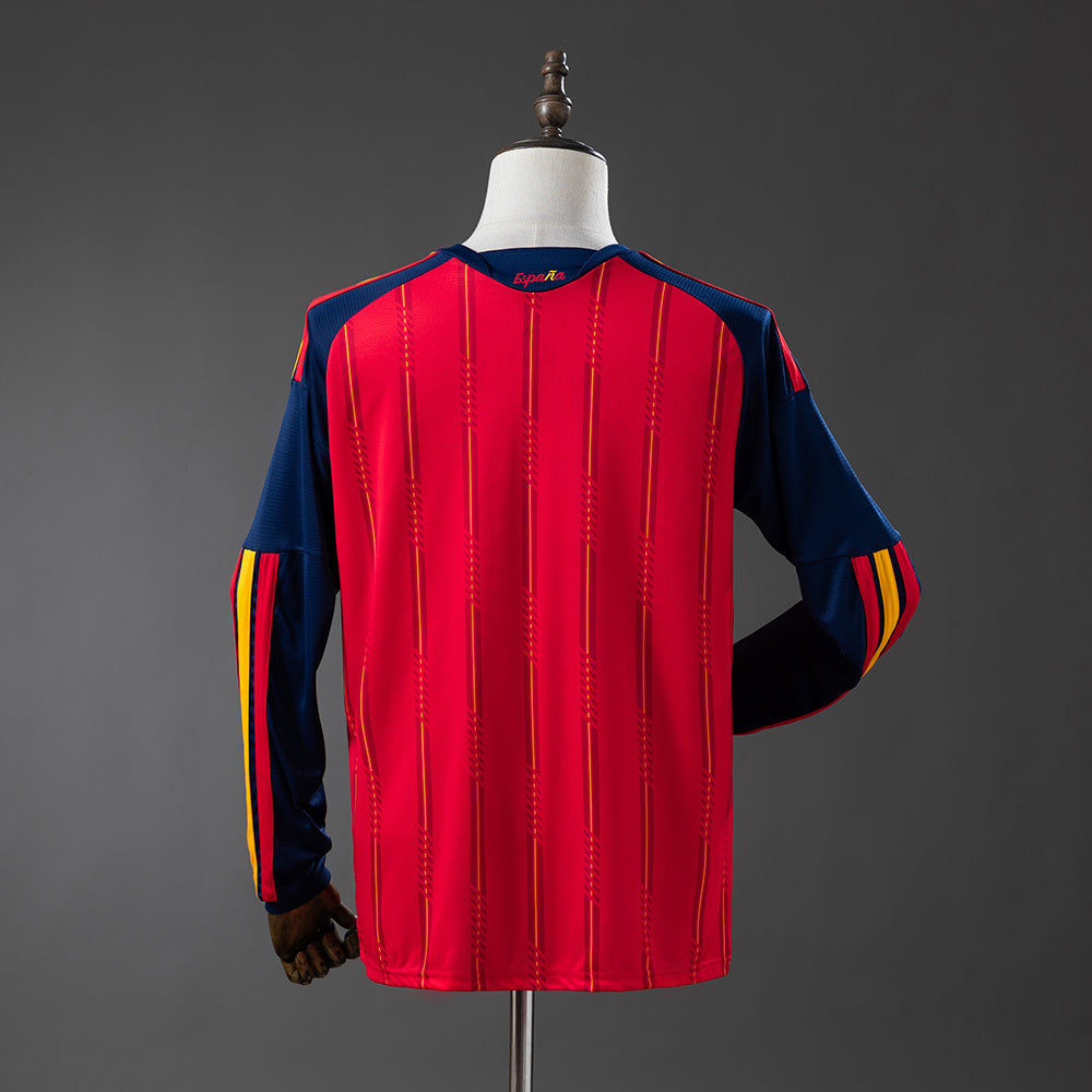 Maillot Manche Longue Espagne Fans 2026/2027 Home Coupe du Monde — Maillot de football
