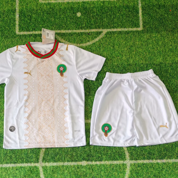 Maillot Maroc 2026/2027 Version Fans (ENFANTS) + Shorts — Maillot de football