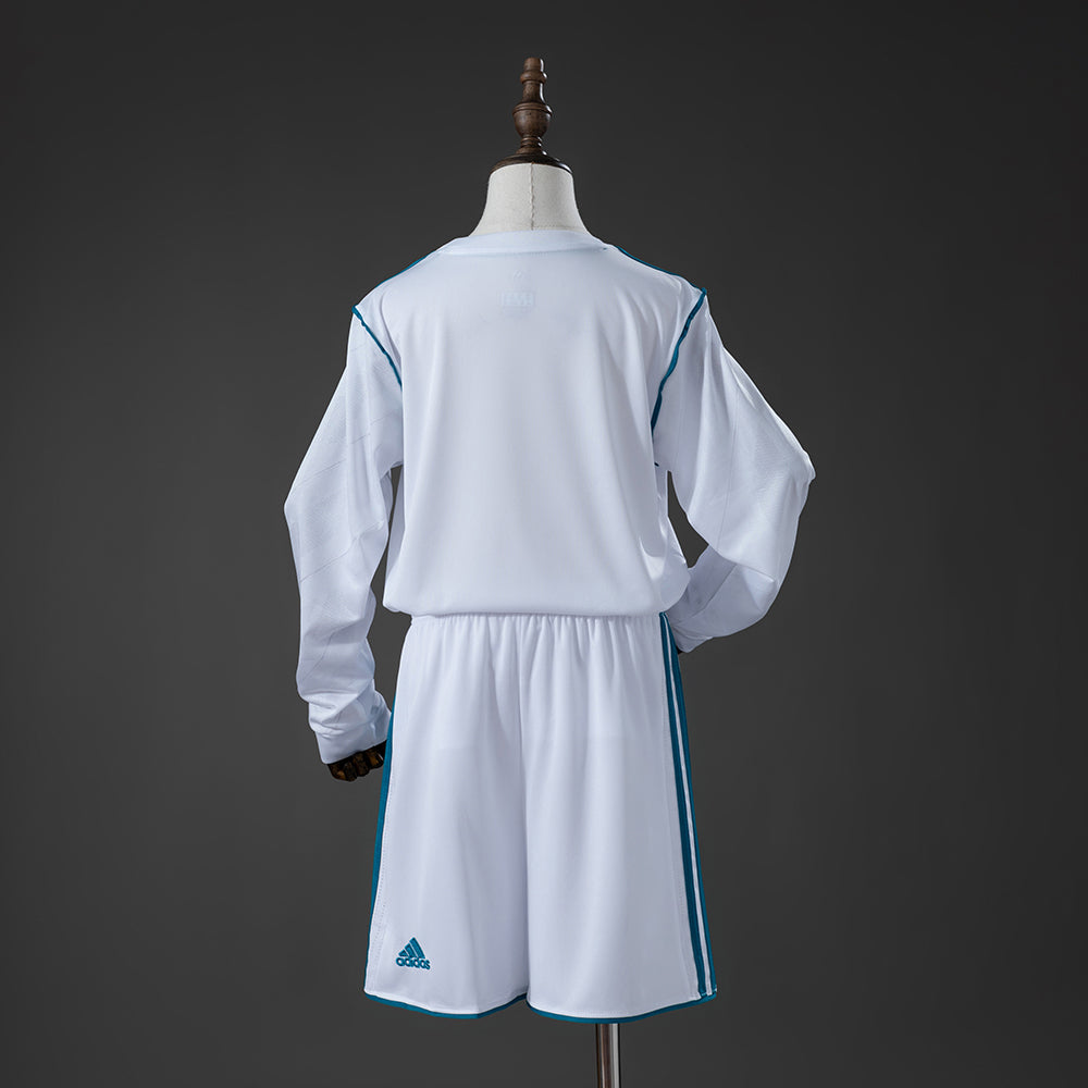 Maillot Real Madrid Home Manche longue 2017/2018 pour enfant — Maillot de football